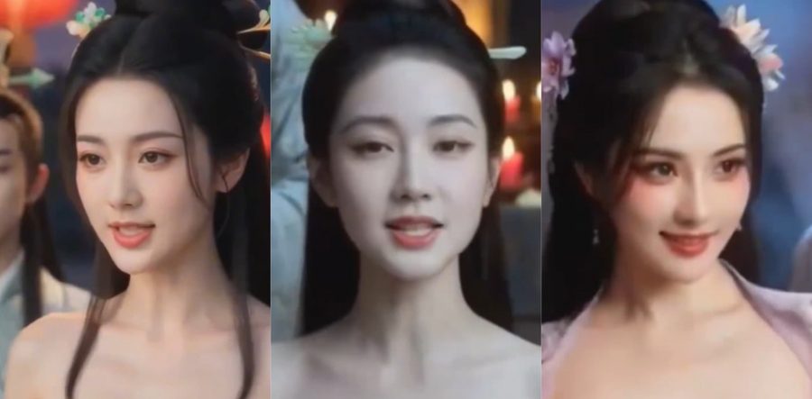 AI古装美女林梦儿红楼遗梦 宝玉后花园激情多女乱战 无码内射高潮不断