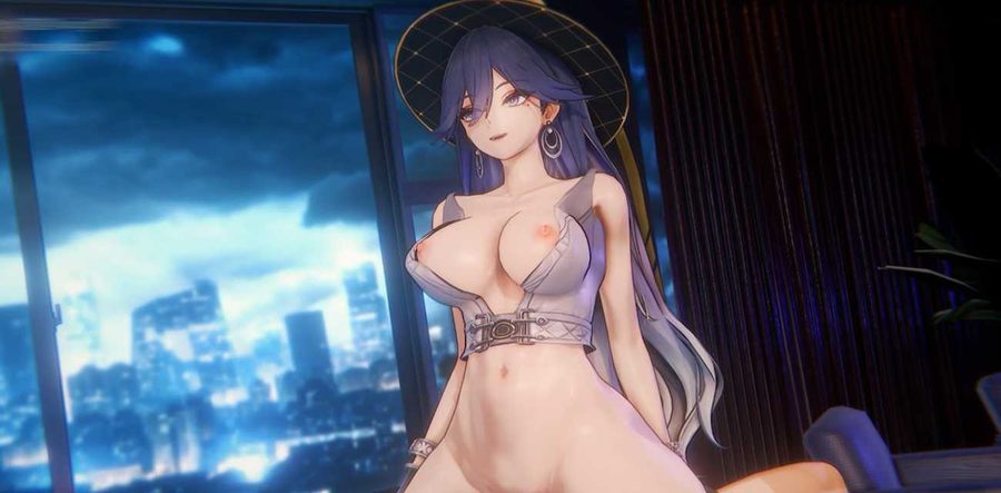 AI大神RedgectX魔改鸣潮  二次元巨乳女神洛瑟菈被传教士后入爆操