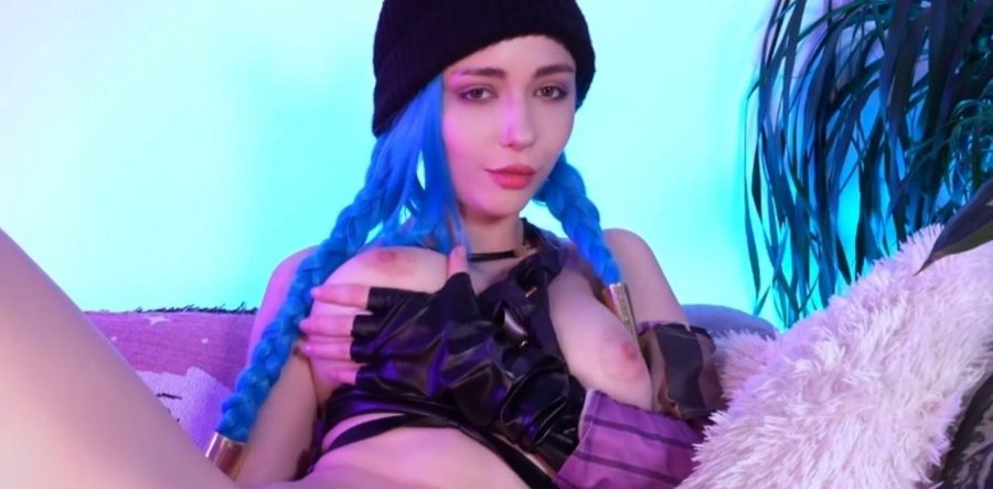 OnlyFans巨乳高颜值美女女神 MilaAzul Cos金克丝自慰高潮喷水