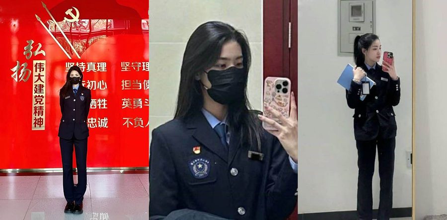最美警花！女警李雨涵不雅视频流出！95年在岗警花沦为富人的警犬母狗 叫床声其骚无比 高潮迭起！