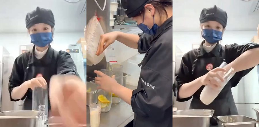 霸王茶姬这是手打还是手搅 家人们谁懂啊！福建漳州的霸王茶姬这是闹哪样？
