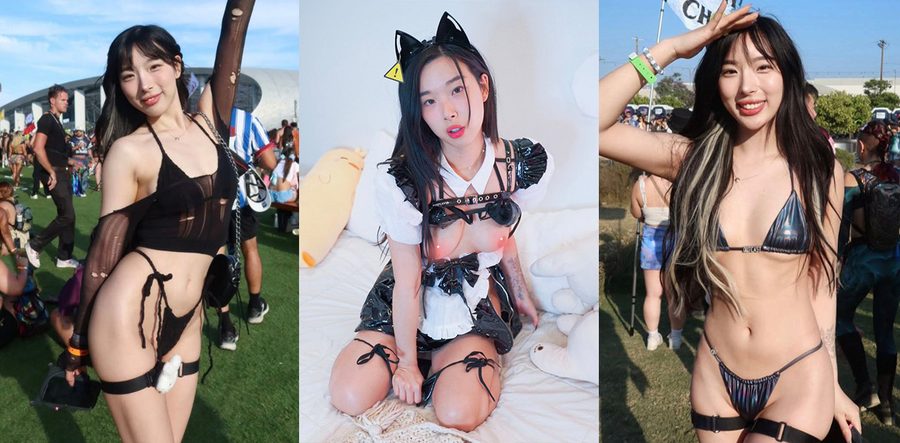 进军欧美！亚裔韩国女神ElleLee被洋老外狂干到腿软，媚眼如丝高潮连连彻底沦陷！