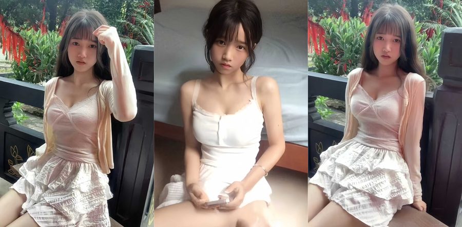 清纯少女 赵芷晴 与绿帽丈夫3P私拍 领导后入猛操小穴 呻吟不断前后夹击炸裂