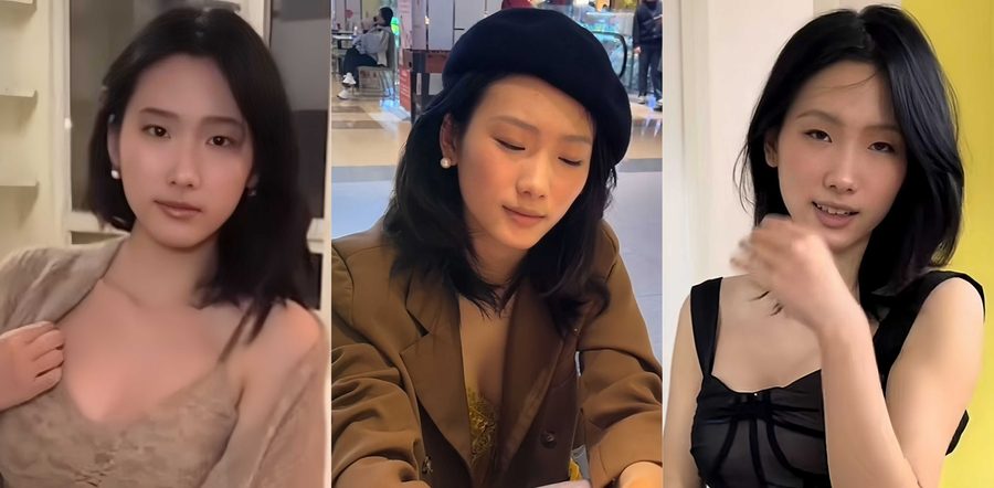 抖音22万粉网红银行私密性爱视频曝光！清纯外表下淫语连连 坐腿被摸胸女上位狂顶画面超刺激！