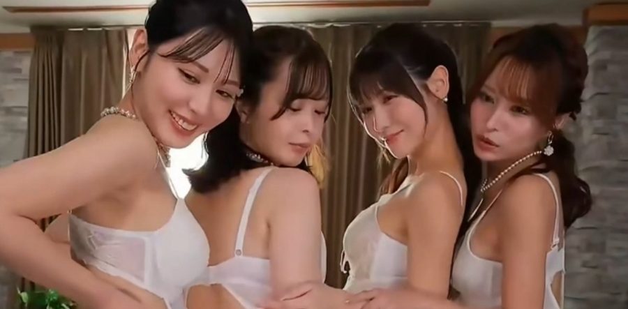 水果派AV解说 金樱九舞 四大美女共同服侍男人们 开启群P淫趴高潮不断