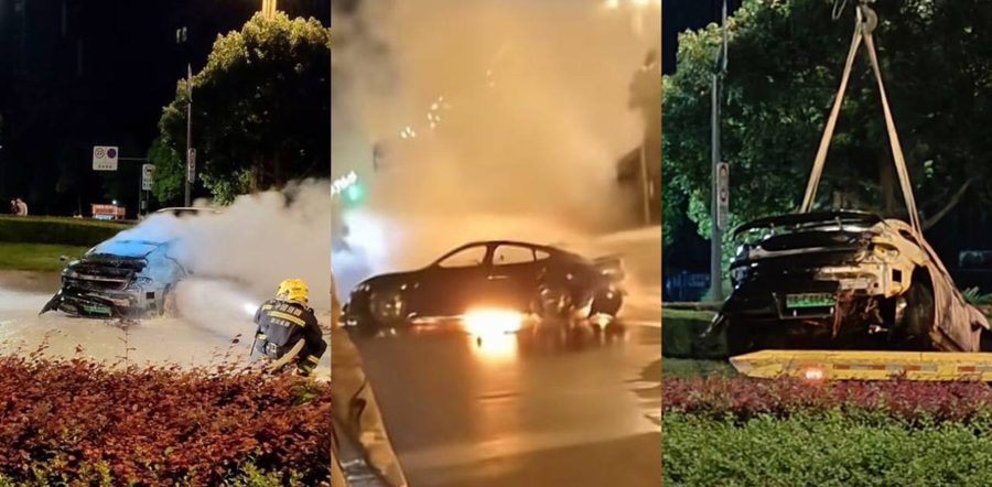 成都天府大道小米SU7当街起火！真相曝光竟不是自燃 醉驾撞上这东西车主当场看傻眼