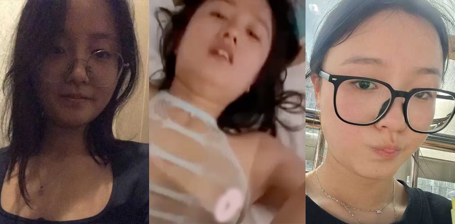 天津反差眼镜妹刘琳娜！情侣私拍做爱视频意外泄密，情趣内衣黑丝跳蛋齐上阵，纯欲女神秒变喷水骚货