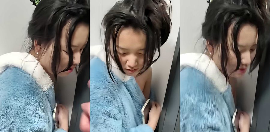 女友偷情被男友现场抓奸！男友早上出门买早餐回家 当场捉奸床上女友偷情 床上男人慌张不已女友罚站挨骂