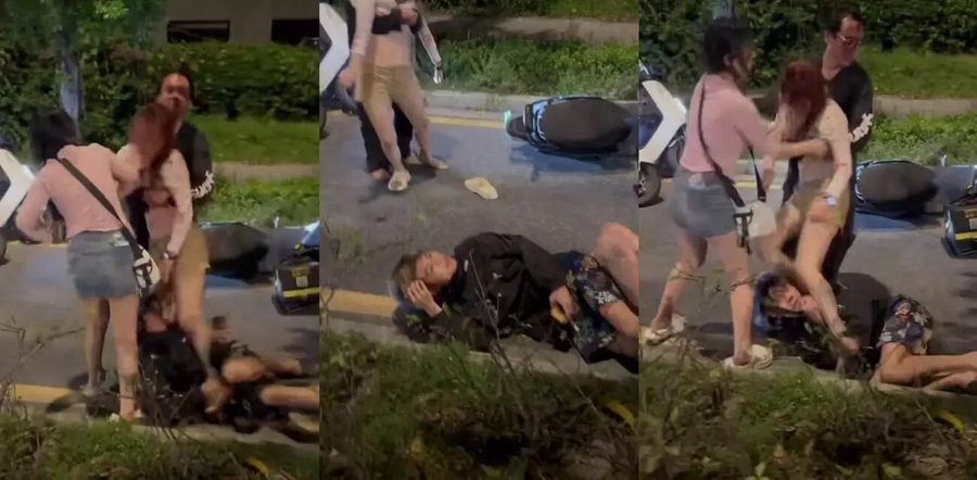 集美醉酒发疯暴打外卖小哥 现场拳脚乱飞下体被踹肿