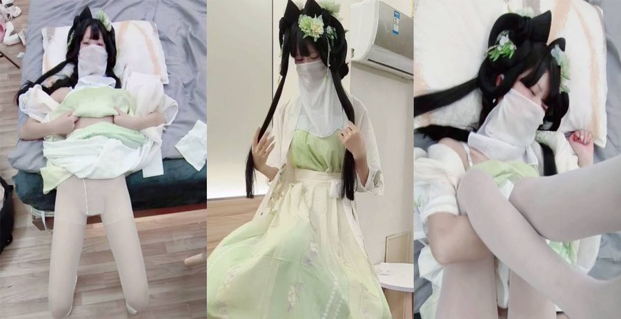 白丝梦蝶汉服啪啪 纯欲风乖乖女 被掐脖操  颜射 高潮到胡言乱语骚话连连