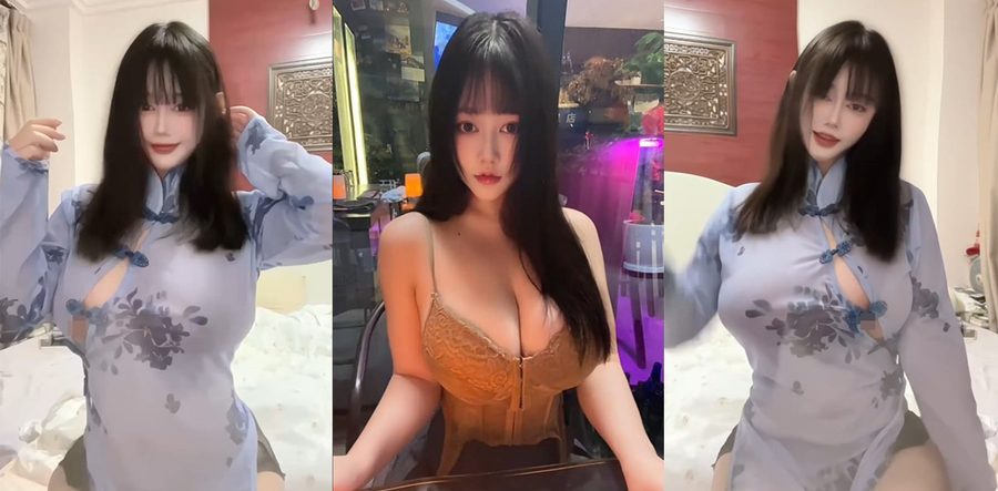 抖音小羽同学巨乳福利曝光！十几万粉丝网红露脸露点，胸前两团傲人雪乳晃到人眼晕！