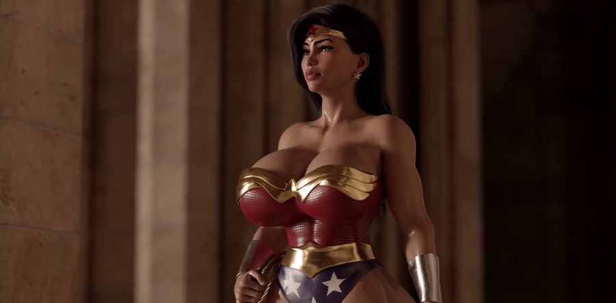 成人猎奇动漫神作 巨乳肥臀神奇女侠大战地狱恶犬 公狗后入打桩白浆四溢超真实  好逼真被狗操了！