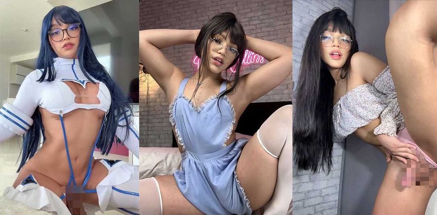 欧美TS男娘Booniecollins翘臀自慰，20岁thicc男娘肥美巨臀自慰口爆内射喷水，粉丝欲罢不能疯狂转载