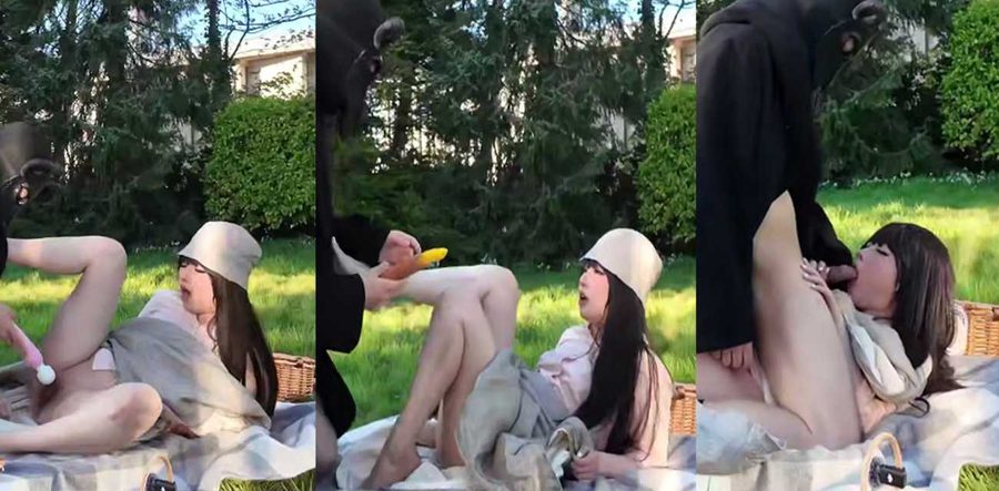 推特阿黑颜女王Pupu噗噗户外露出野战！公园露天做爱口交后入猛操到腿软翻白眼吞精