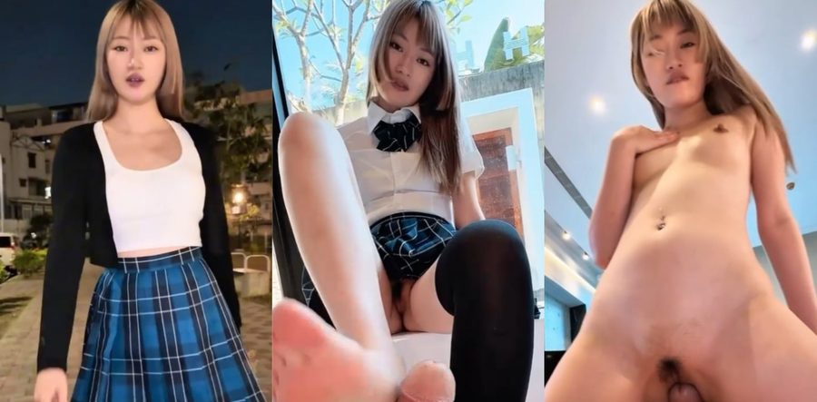 台湾宽哥泡良新作 格子裙青春少女被跟踪狂大叔跟踪 口交抱操黑丝足交猛干