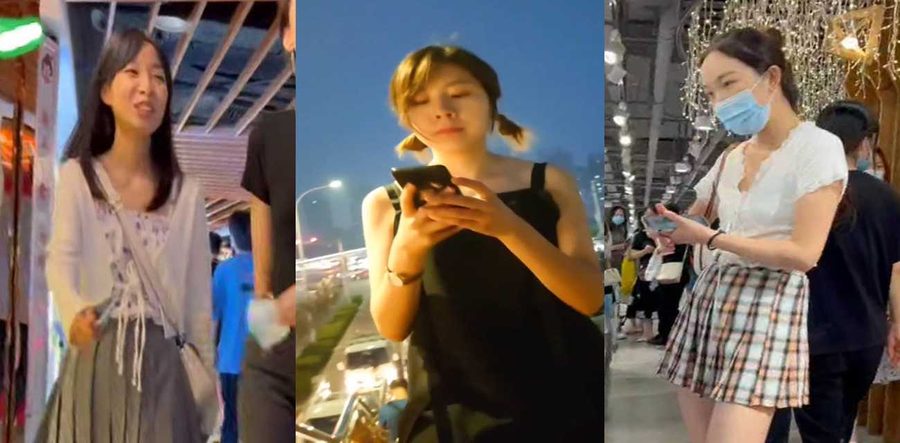 大神裙底偷拍系列 跟拍性感美女 多角度抄底