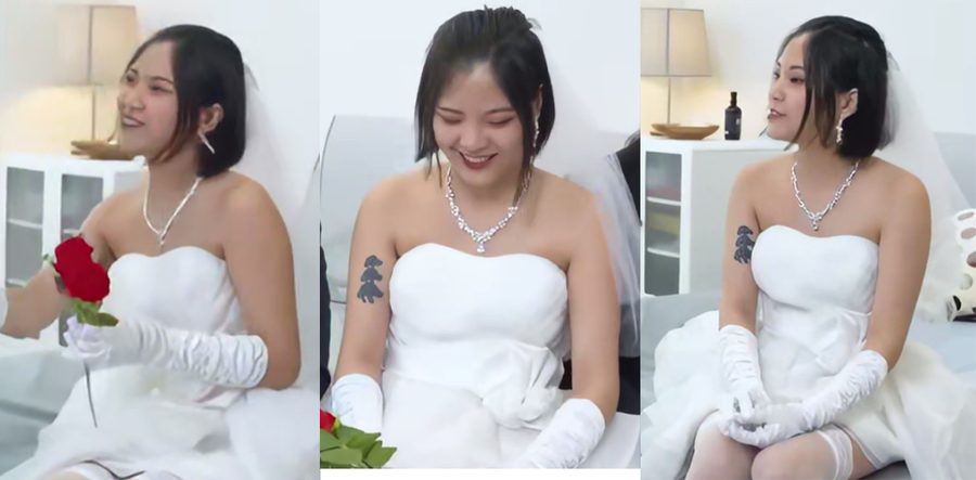 婚礼当天与男闺蜜们大干特干的性交派对 趁新郎不在在新娘身上射满满的精液当祝福 4P无码性爱视频57分钟
