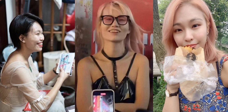 长沙解放西当街吃鸡主角性别曝光！网传实为女性曾在教育行业任职 之前女权辟谣男扮女装TS全是假的