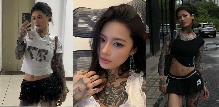 抖音网红刺青阿诗 符文战士迷人大奶被金主后入 满身纹身叫声娇喘