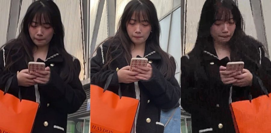 街头随机偷拍抄底黑筒靴肉丝美女 抄底隔丝粉嫩性感内裤福利