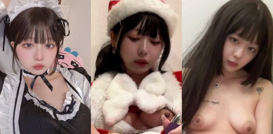 TikTok日本高颜值樱花妹网红麒麟ちゃん 火辣自慰合集 圣诞装震动棒自慰高潮连连淫水狂喷