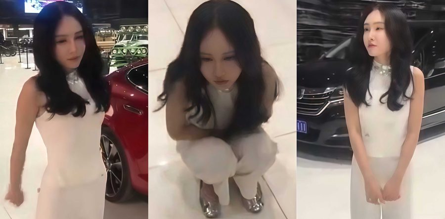 北京车展绿茶婊 欣杨 被富二代塞跳蛋大胆户外调教 展台前玩具狂震颤抖的模样真让人鸡动