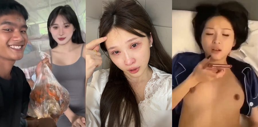 抖音22万粉精神小妹爱可可被大哥爆插视频疯传！昔日莫哥甜蜜合照，如今当众互撕开撕，你站哪边？