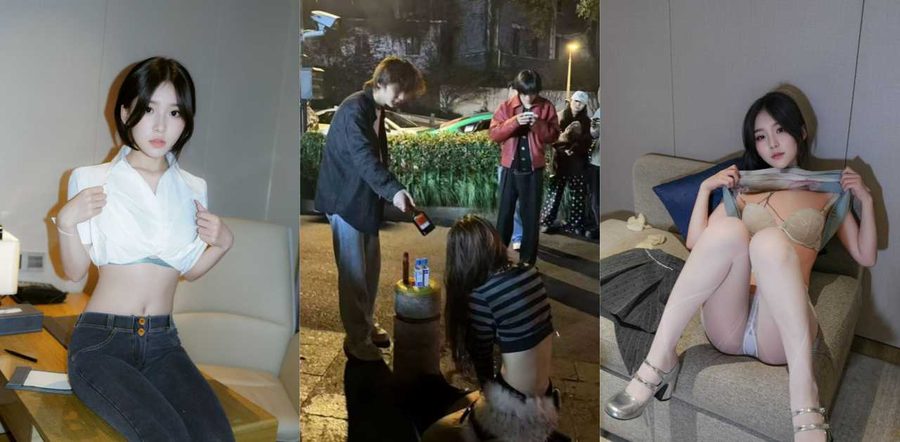 纯爱战神再次倒下！杭州BPM酒吧当街捉奸偷情女，逼跪浇酒当众侮辱，裸体美照羡煞众人！