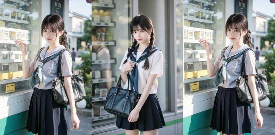 网红少女身穿英伦风JK制服 肛塞狐尾巴对着镜头尽情的自慰