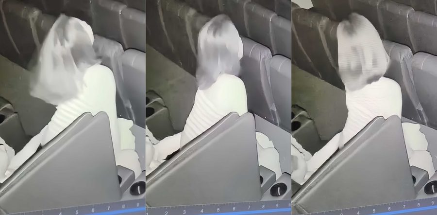 电影院包场男女激情做爱！监控拍下整个做爱过程 翘臀狂砸疯狂榨精激情四射