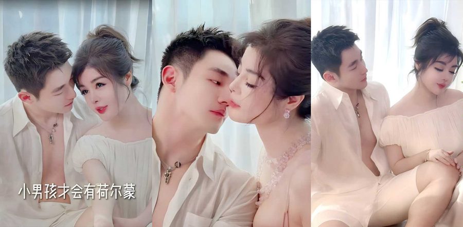 56岁虞美人董事长于文红豪掷5000万彩礼闪婚26岁肌肉男模任任！富婆恋爱脑氪金1亿宠夫