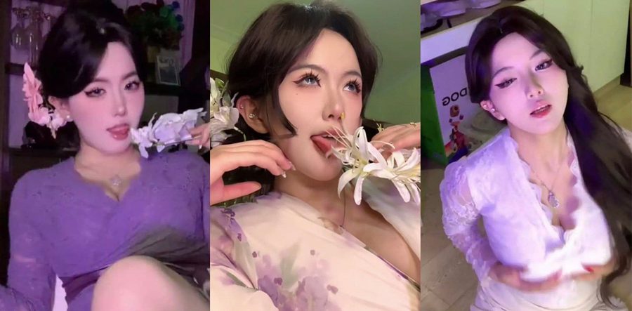 抖音网红鹿大王不雅视频疯传！漂亮妹妹福利裸聊自慰，金主面前骚浪扭腰太顶了！