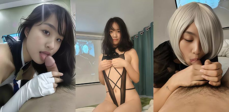 宁波极品小美女学妹李莹与前男友性爱视频流出，黑丝情趣装口交骑乘榨精画面香艳无比！