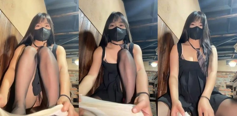 露出女王AsiaLynnJ长沙火锅店放大招！当众玩到手湿一片，火辣身材引爆全场视线！