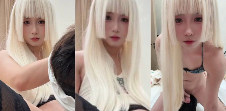 推特TS极品软萌男娘榛榛变身冷艳女王 现场调教男奴玩转互舔戏码 双炮齐飞的肉欲盛宴