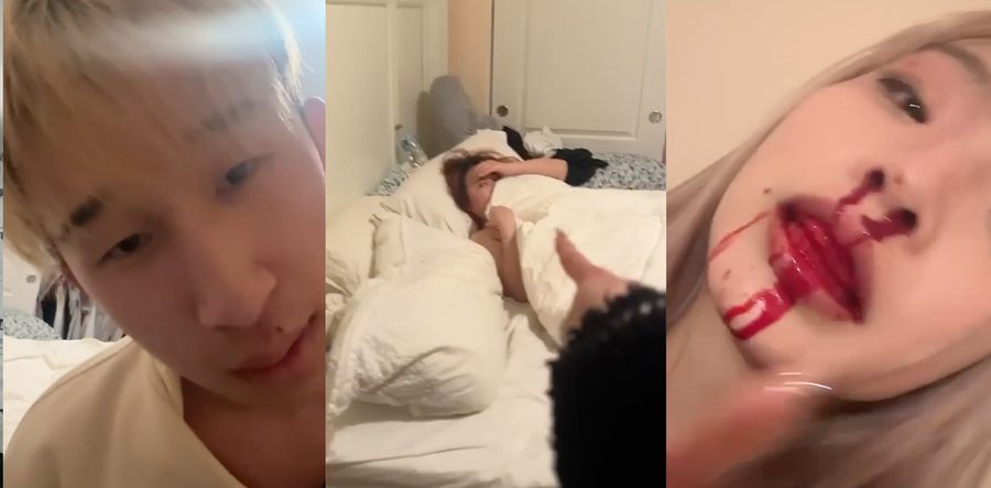 桂林理工大学夜神月抖音捉奸在床被扔下楼！夜神月家暴跳楼事件真相曝光 女方被打后扔楼全网疯传！