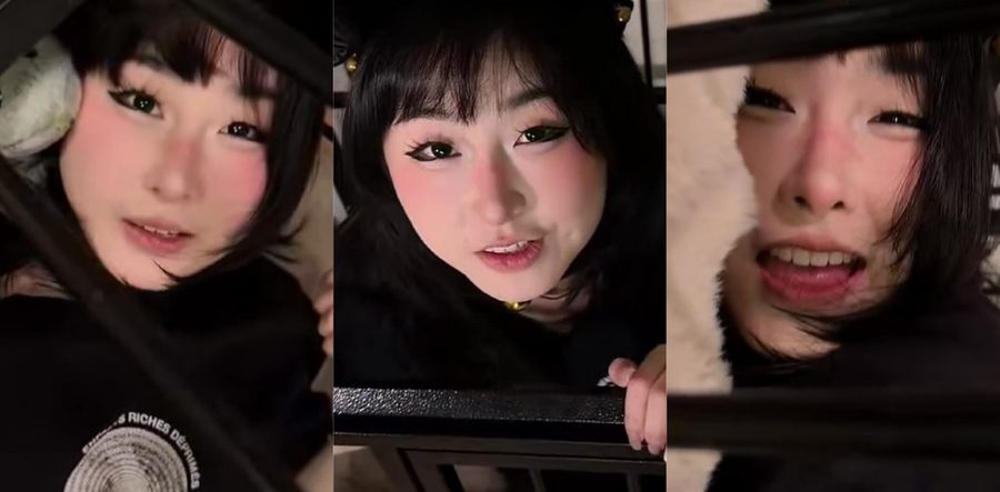 噗噗最新猫娘铁笼新作 黑衣下的极致真空诱惑 困兽调教锁链缠身顶级纯欲