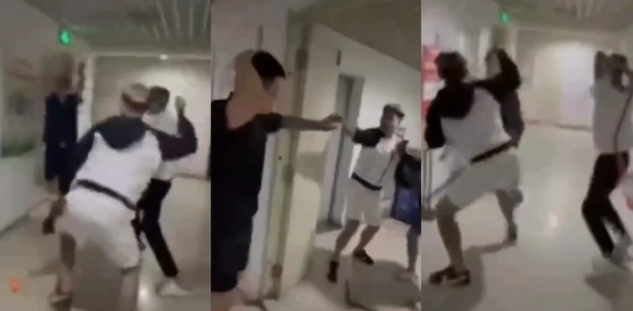 抖音国服典韦万人求系列 无码街头砍杀视频流出 高举大斧连劈十来下 对手掏刀反杀追砍两分钟现场乱成一锅粥