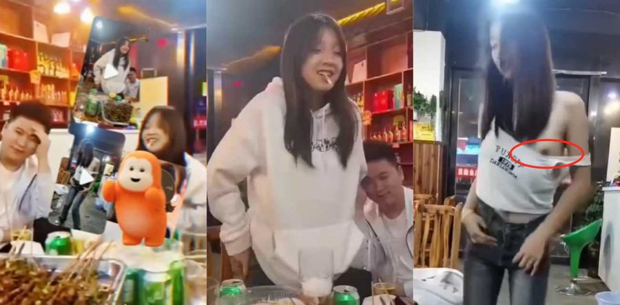 贵州凯里烧烤店事件 女孩喝醉跳衣舞露奶视频刷爆全网 反差婊原形必露放飞自我