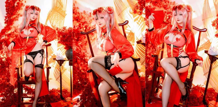 福利姬星之迟迟布莱默顿私拍 高开叉旗袍强行束缚豪乳 黑丝勒肉感十足极具诱惑