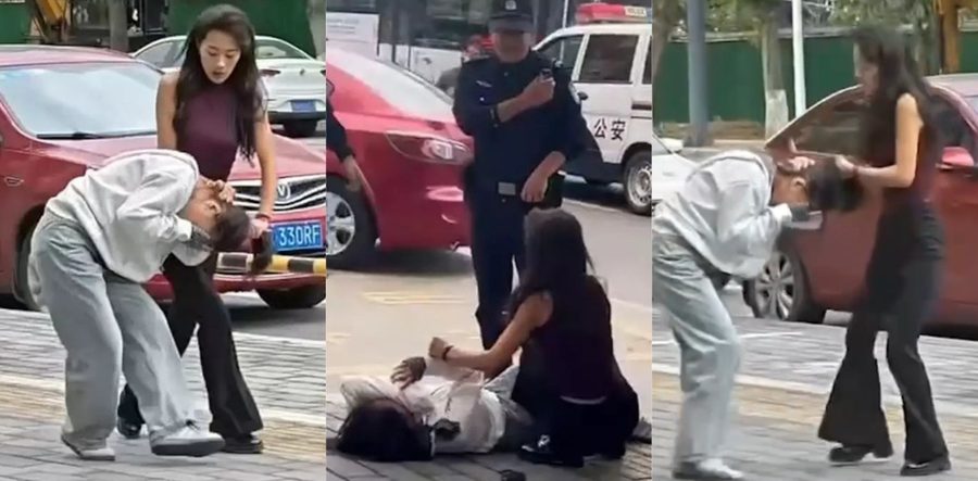 惊爆校园抓奸大战 学生妹当小三被原配学校门口撕逼 性瘾传闻月频数十次聊天记录尺度炸裂 警方出动带走当事人爆火全网