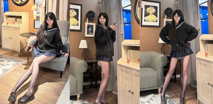 爱吃肉的猫眼镜学妹主动深喉吞精炸裂！清纯学妹蹲下含住巨根反复吞吐，舌尖狂舔蛋蛋口水拉丝高清自拍流出