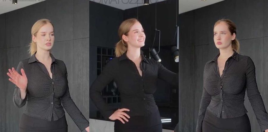 P站网黄 Comatozze 最新作品 极品巨乳女老板 穿着火辣高跟鱼网袜与员工性爱