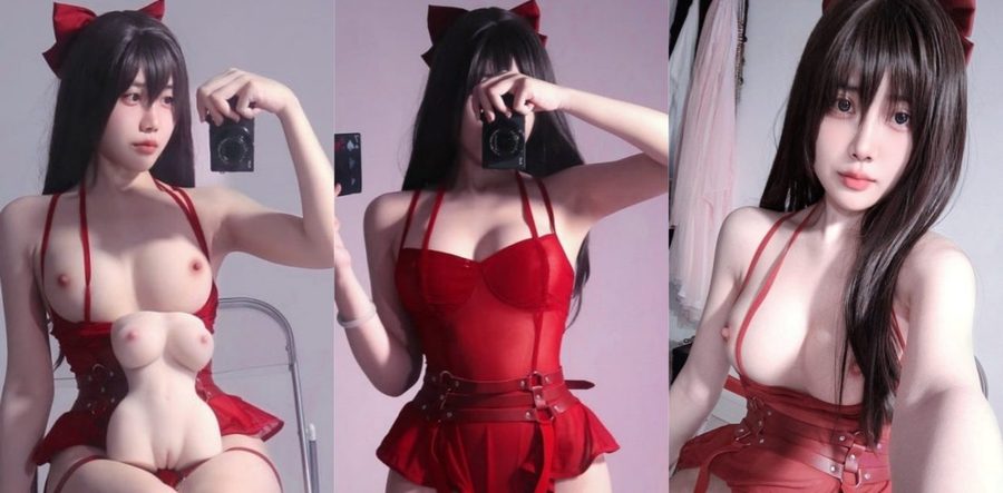 极品白虎福利姬 高桥千凛 情趣装Cos红色魔术师 坚挺的粉色小乳头再掰唇展示白虎嫩穴