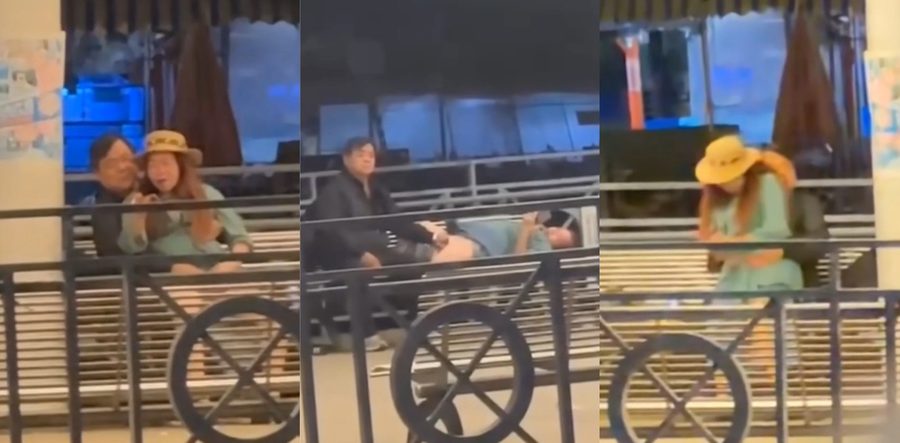 香港长洲码头六旬男女公然上演活春宫 深夜长椅激战被路人偷拍全过程 遭举报报警双双落网