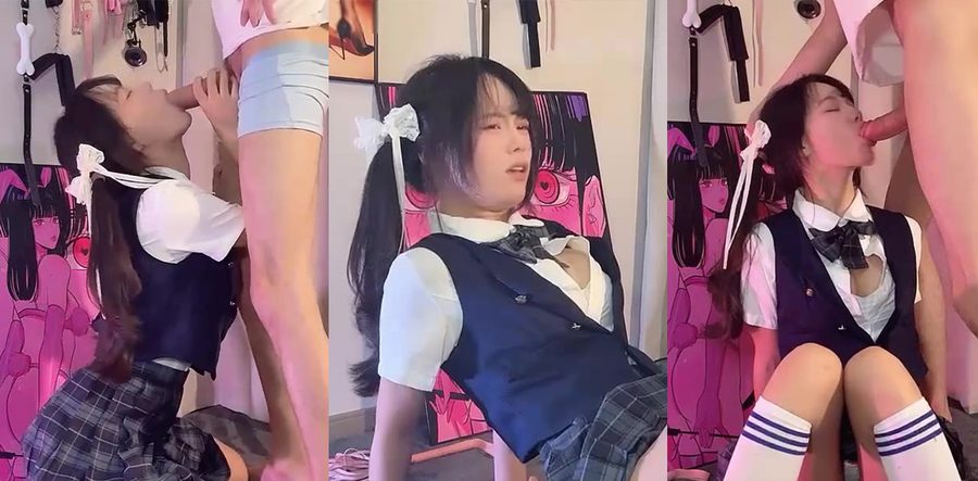 学生妹大胆勾引法国外教 高颜清纯长腿翘臀 彻底媚惑老外