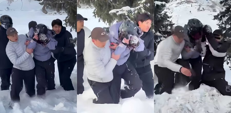 可可西里雪豹伤人事件曝光！高颜值妹子刚下车想撸雪豹 反被扑脸血流满面太惊悚了！