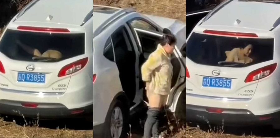 辽源吉DR3855车主野外车震被偷拍 完整视频流出 女主的大屁股太圆润了 后入简直爽翻天