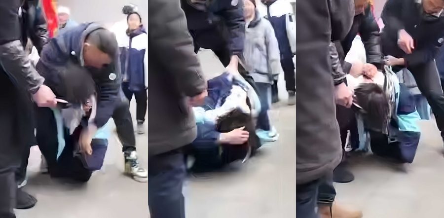 垫江一中学生被老师锁喉按地强制剪发！高中生被老师当众实施暴力 强制理发视频全网曝光