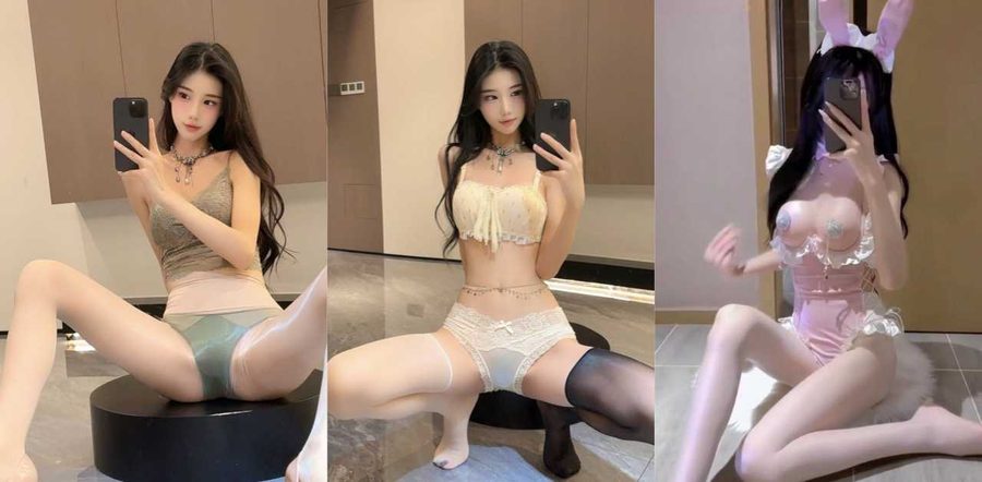 天菜级反差婊猫梨梨无毛白虎极品嫩乳私房福利流出，长腿尤物丝袜勾引诱惑难挡！